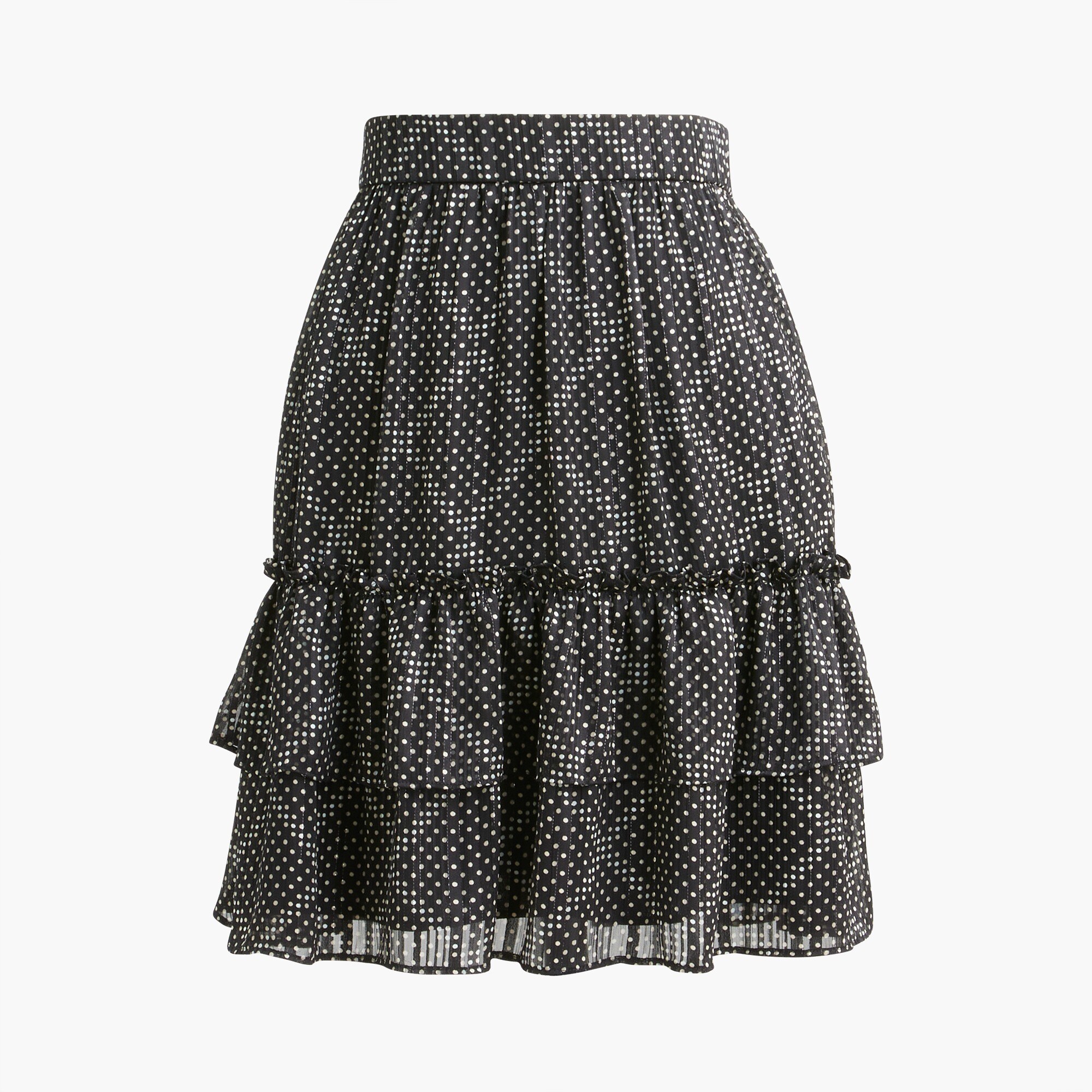 Ruffle tiered mini skirt