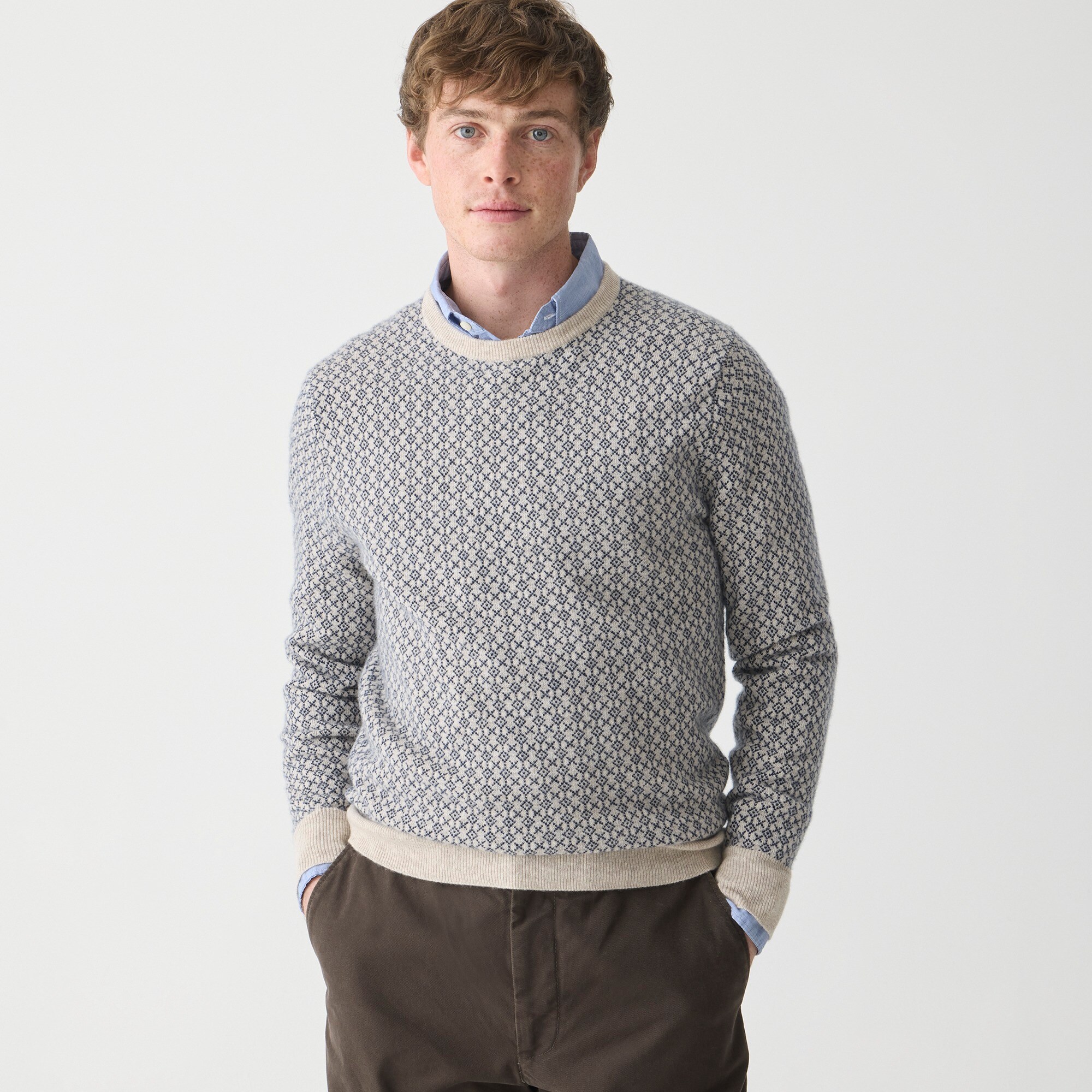 Billionaire patterned-jacquard crew-neck jumper - Black