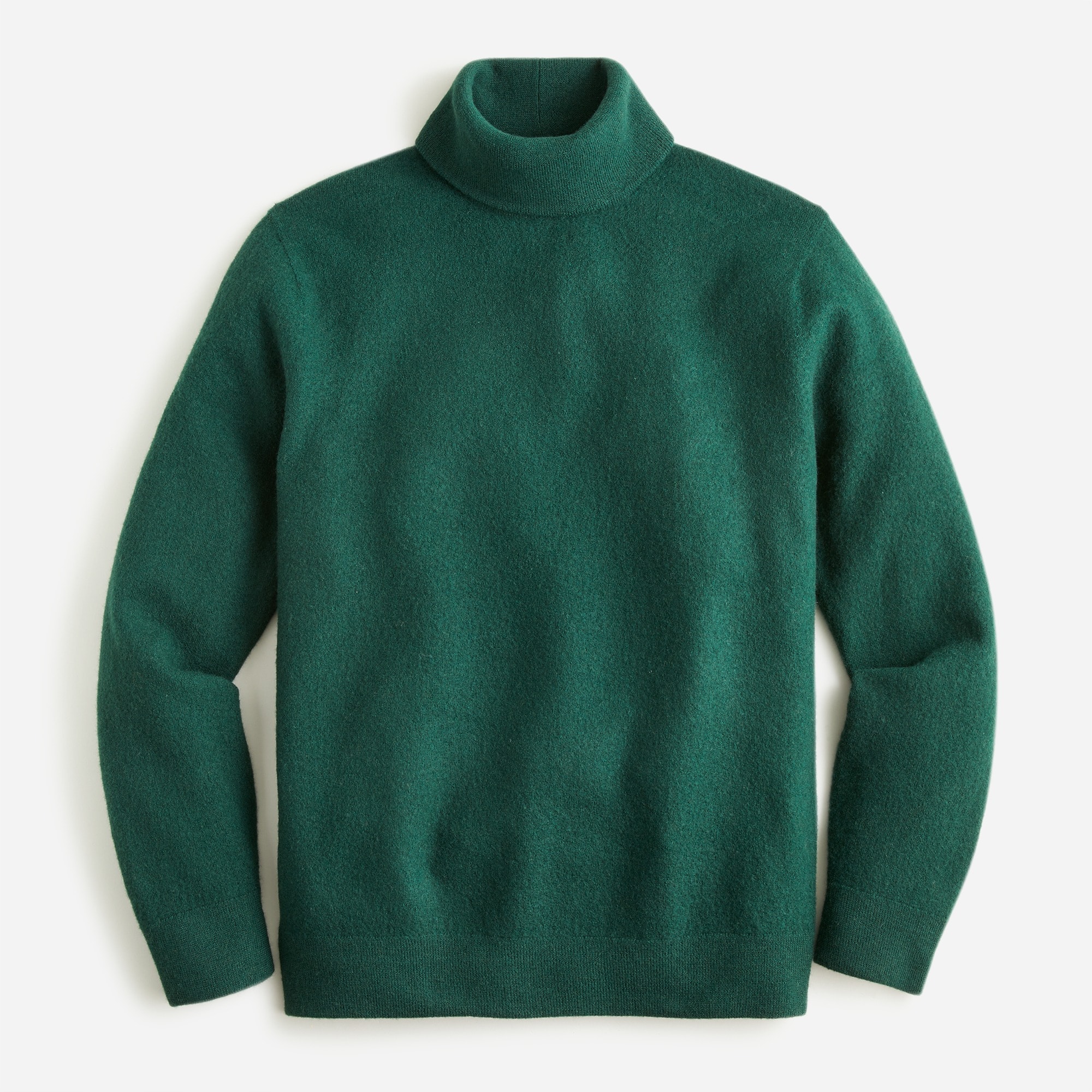 Boiled merino wool turtleneck sweater