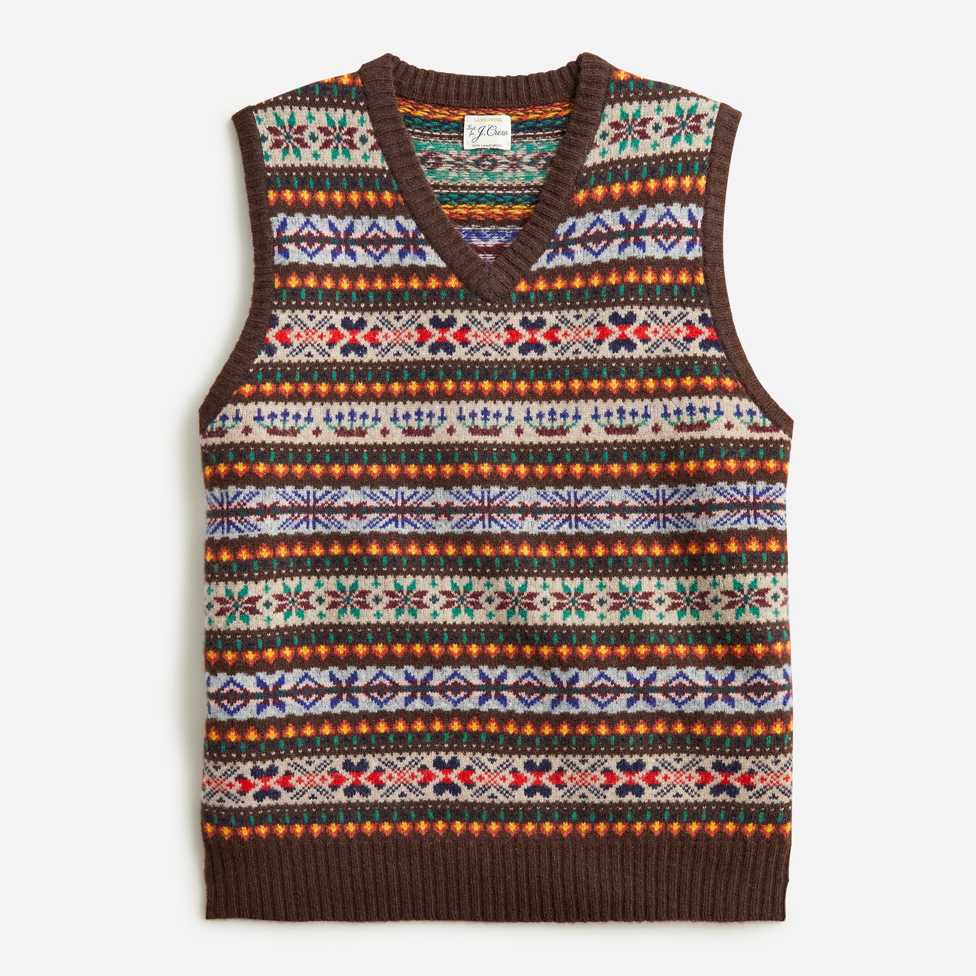 J crew lambswool fair isle sweater outlet