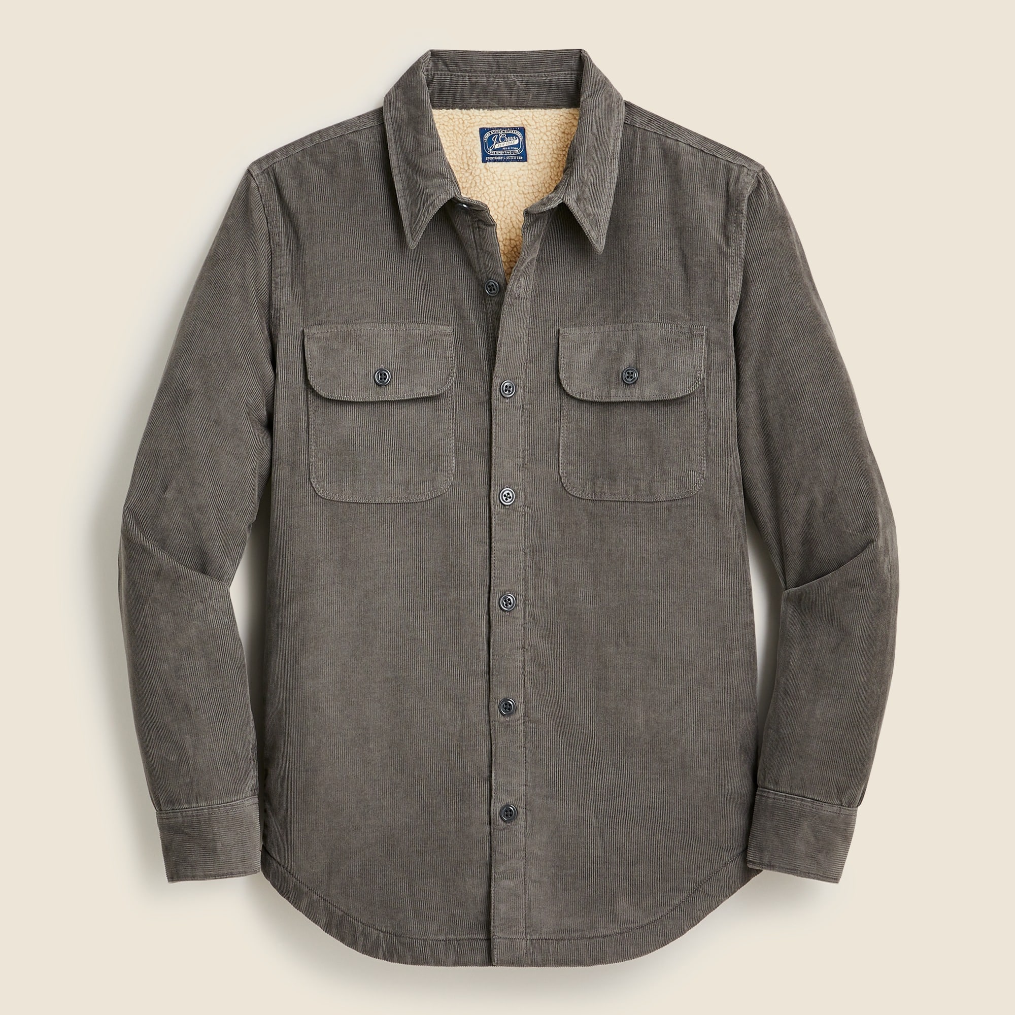 J.Crew Sherpa lined Corduroy Shirt jacket For Men