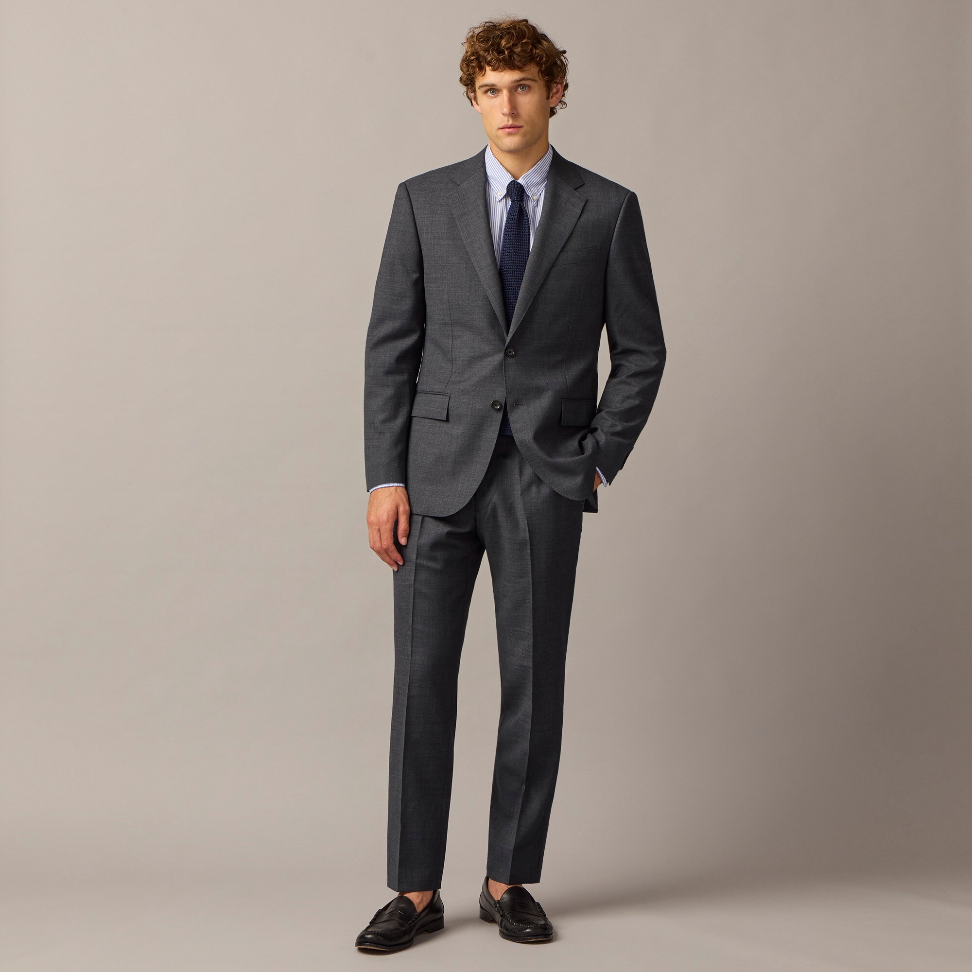  Crosby Classic-fit suit jacket in Italian stretch worsted wool blend