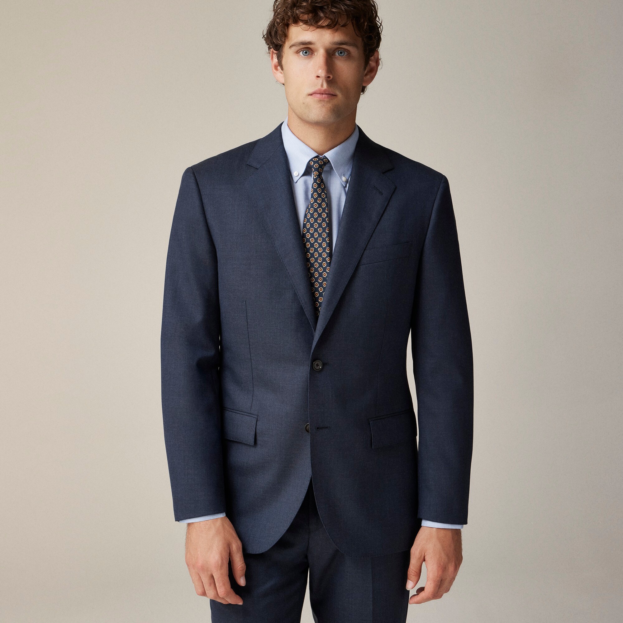 Crosby Classic-fit suit jacket in Italian wool