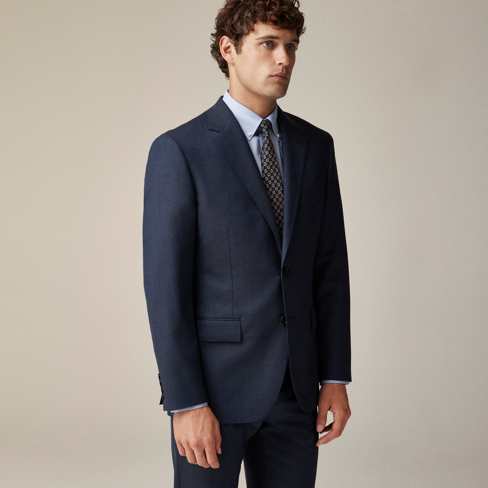 Crosby Classic-fit suit jacket in Italian wool