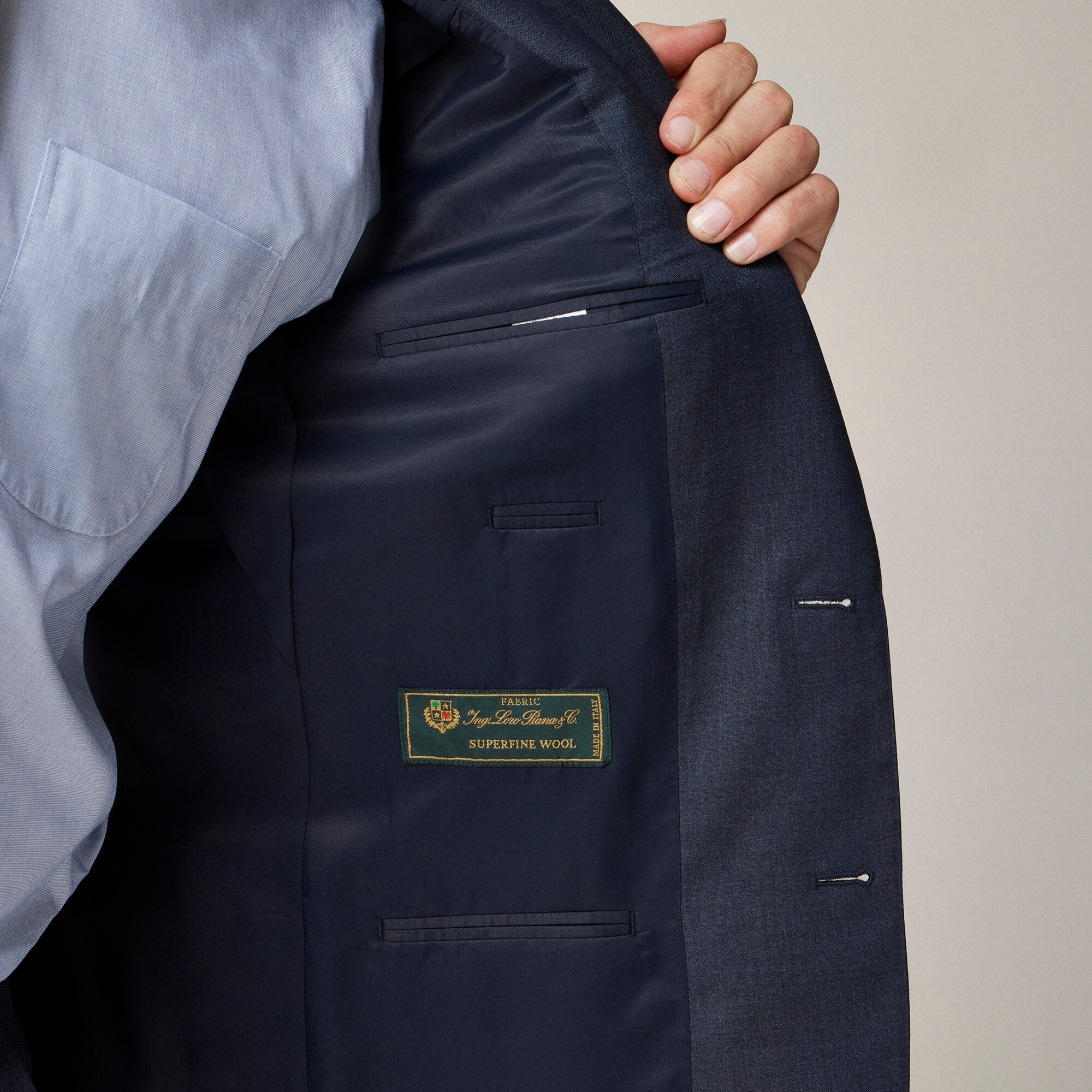 Crosby Classic-fit suit jacket in Italian wool