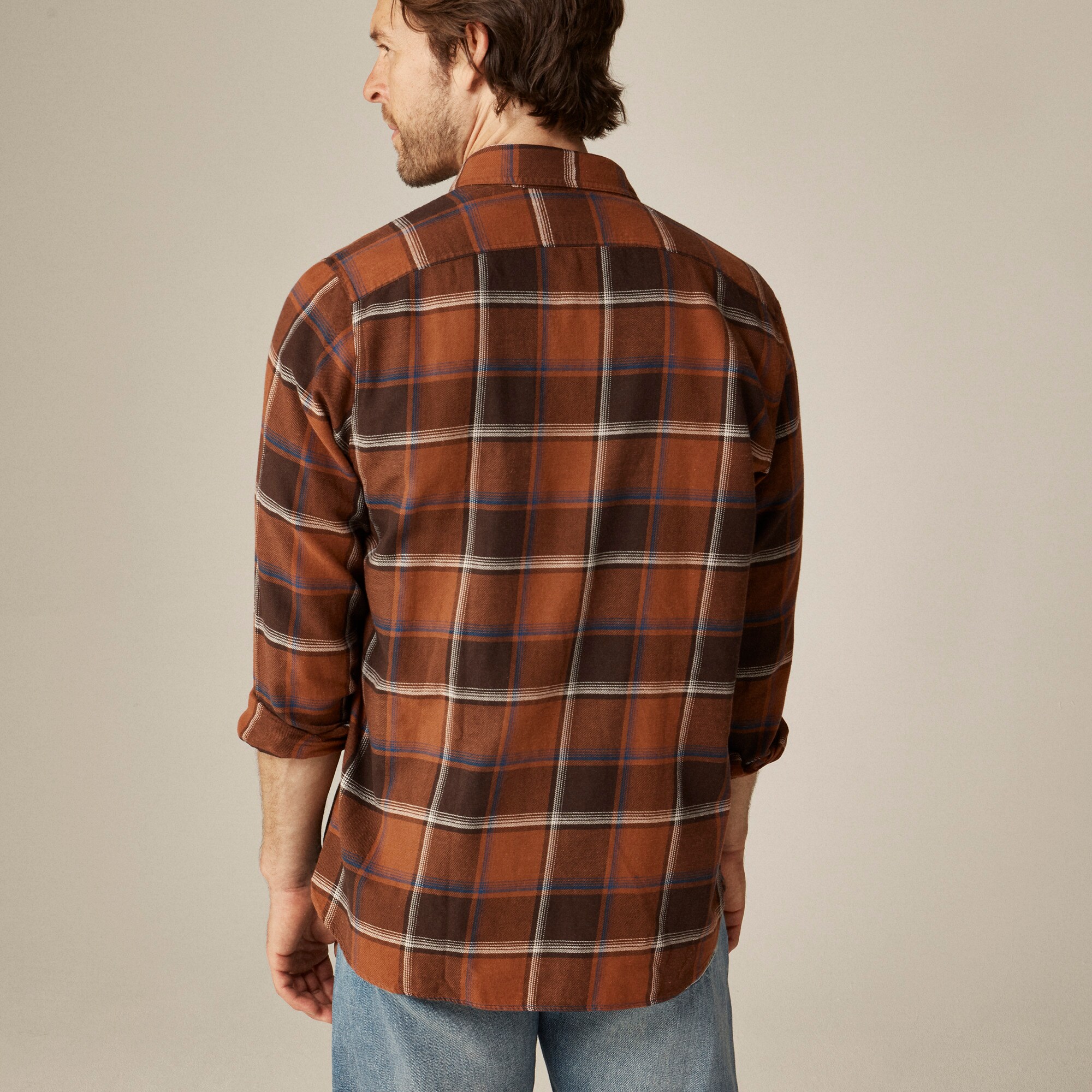 Cotton-hemp blend twill workshirt