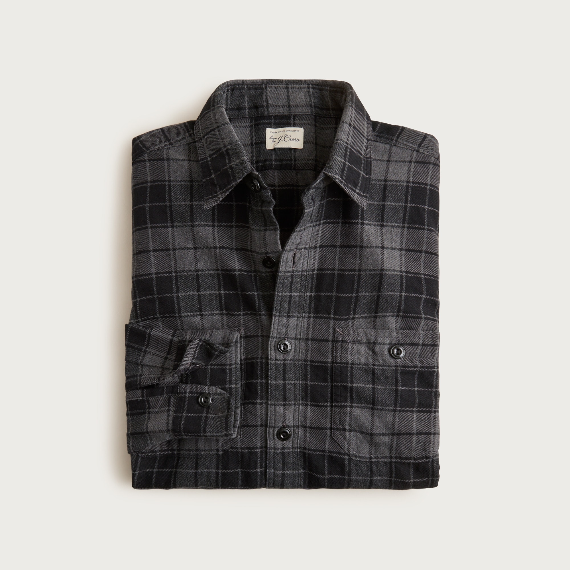 Cotton-hemp blend twill workshirt