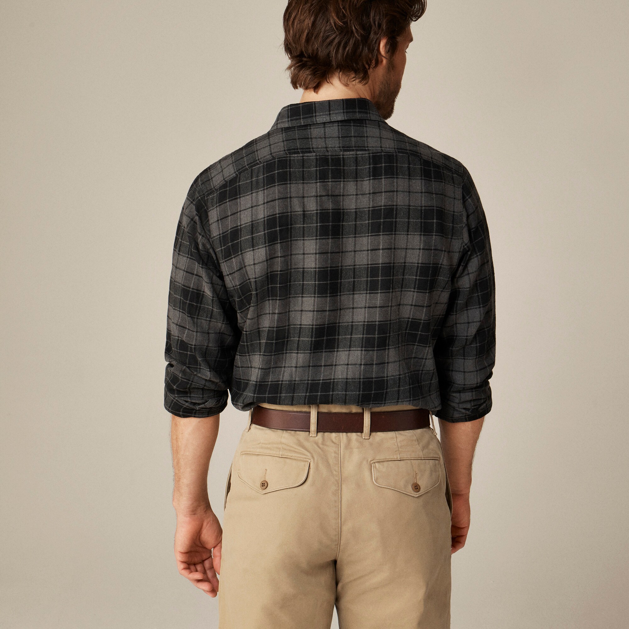 Cotton-hemp blend twill workshirt