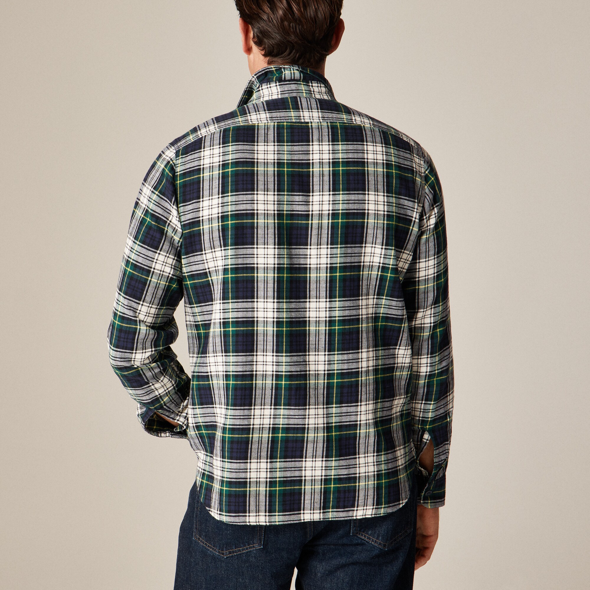 Cotton-hemp blend twill workshirt