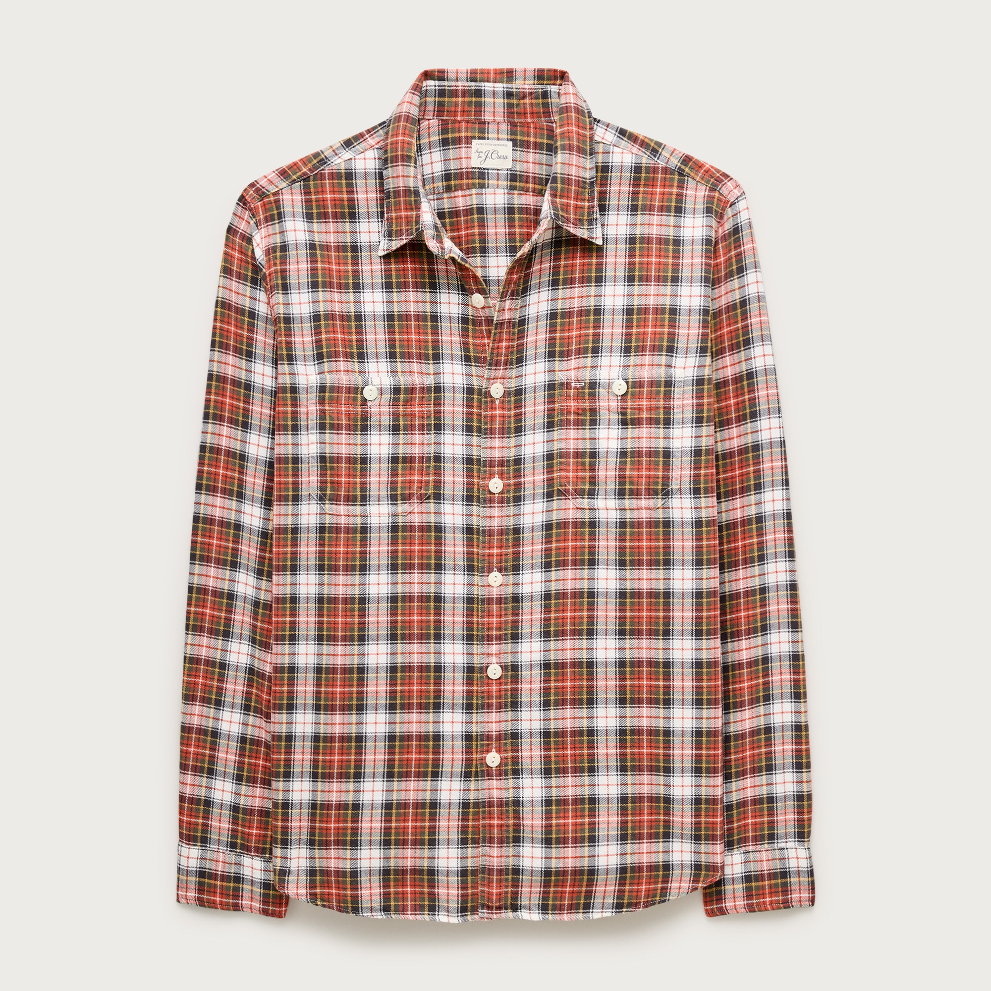 Cotton-hemp blend twill workshirt
