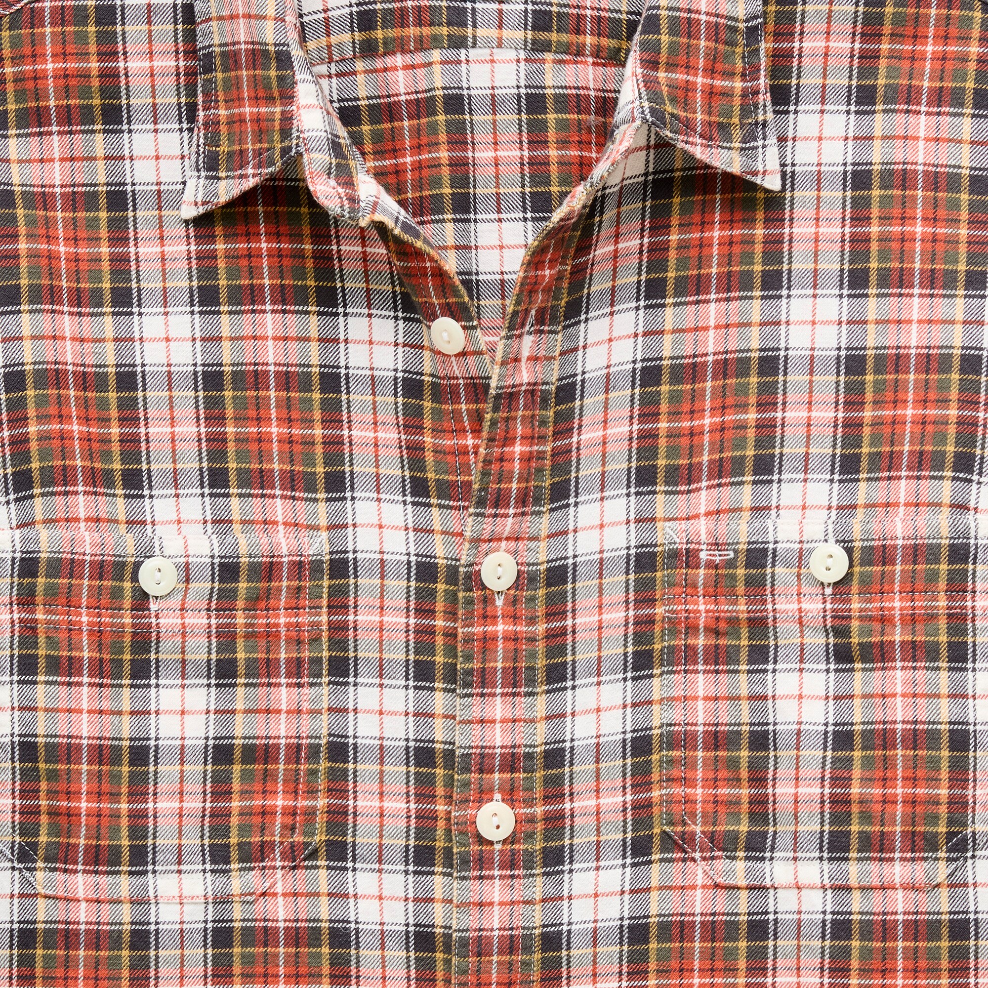 Cotton-hemp blend twill workshirt