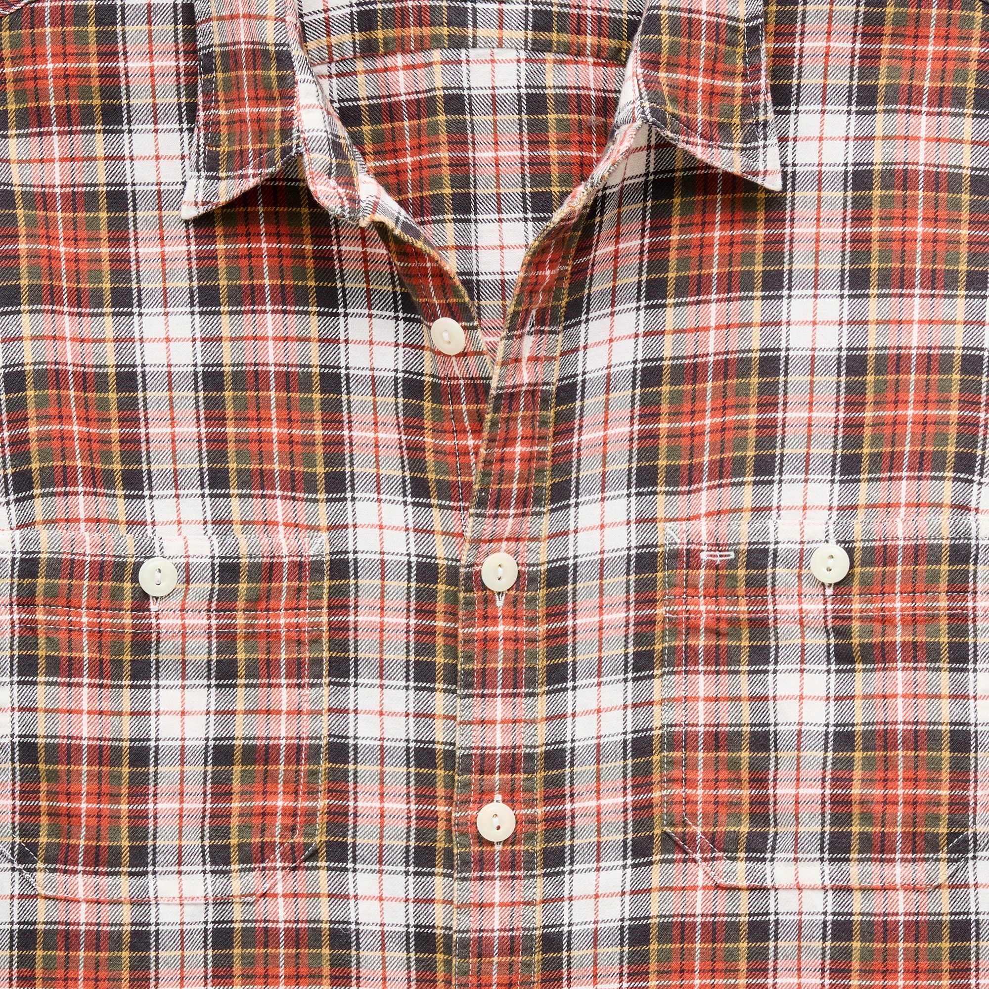 Cotton-hemp blend twill workshirt