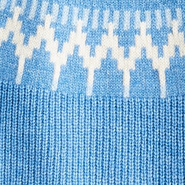 Fair Isle mockneck pullover sweater HTHR TWILIGHT PERI j.crew: fair isle mockneck pullover sweater for women