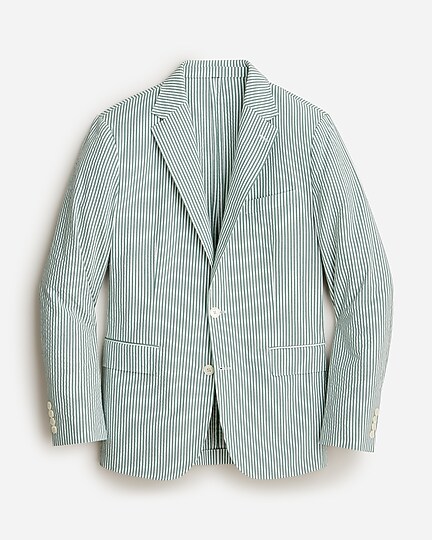 mens Crosby Classic-fit unstructured suit jacket in seersucker