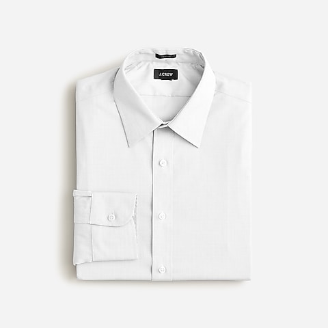 mens Bowery stretch cotton shirt with point collar