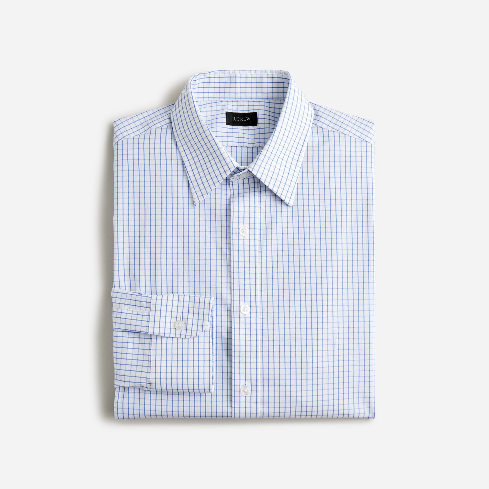  Tall Bowery point-collar stretch cotton shirt