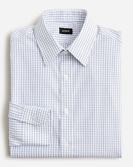 mens Bowery stretch cotton shirt with point collar