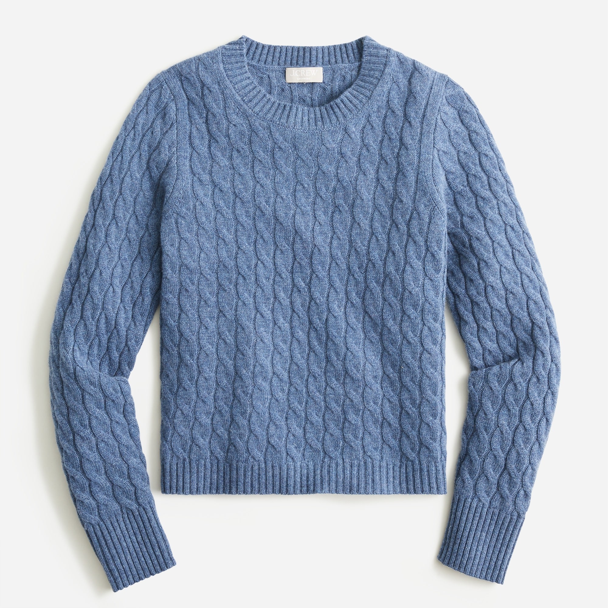 J.Crew Cashmere Cable knit Crewneck Sweater For Women