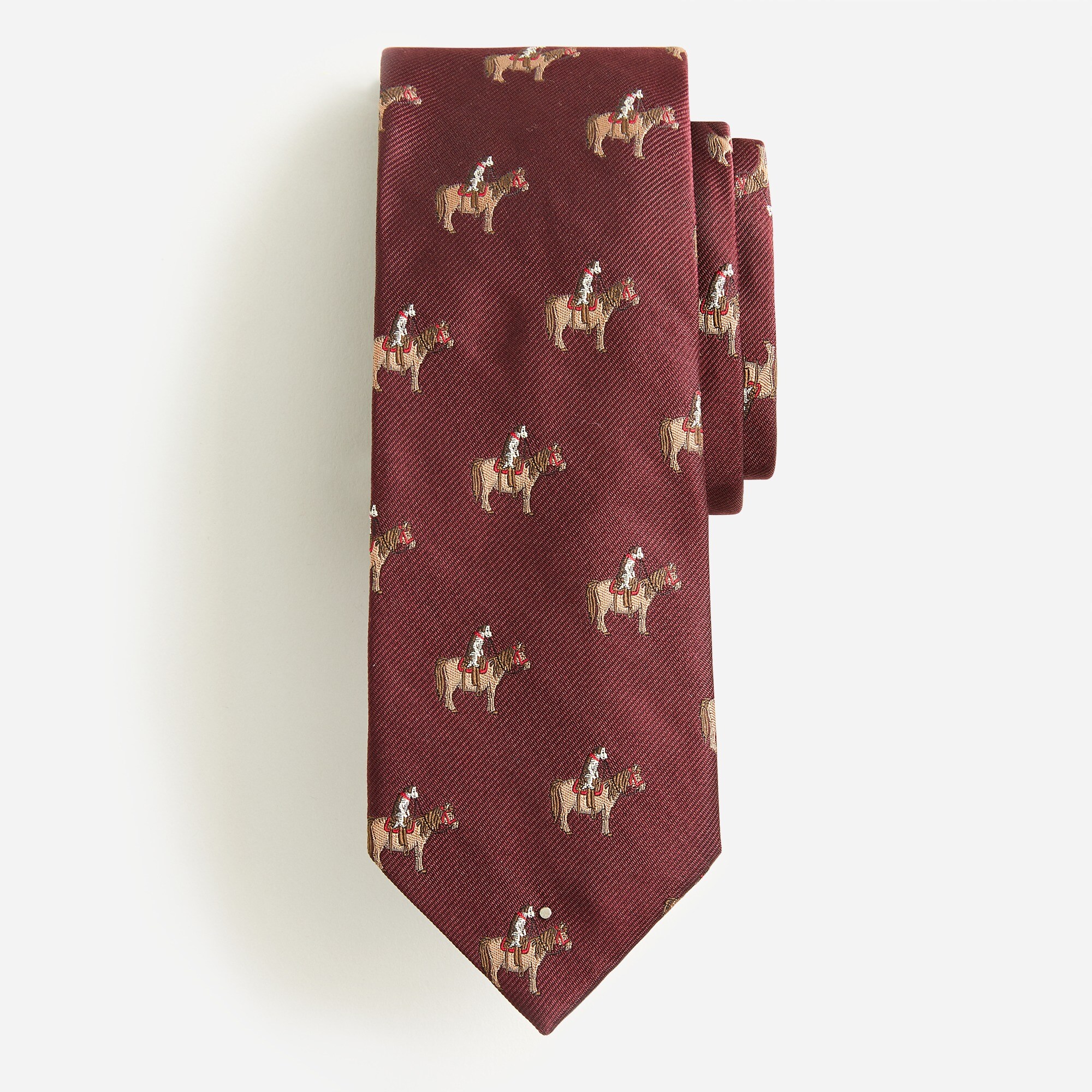 Dog and pony show silk tie