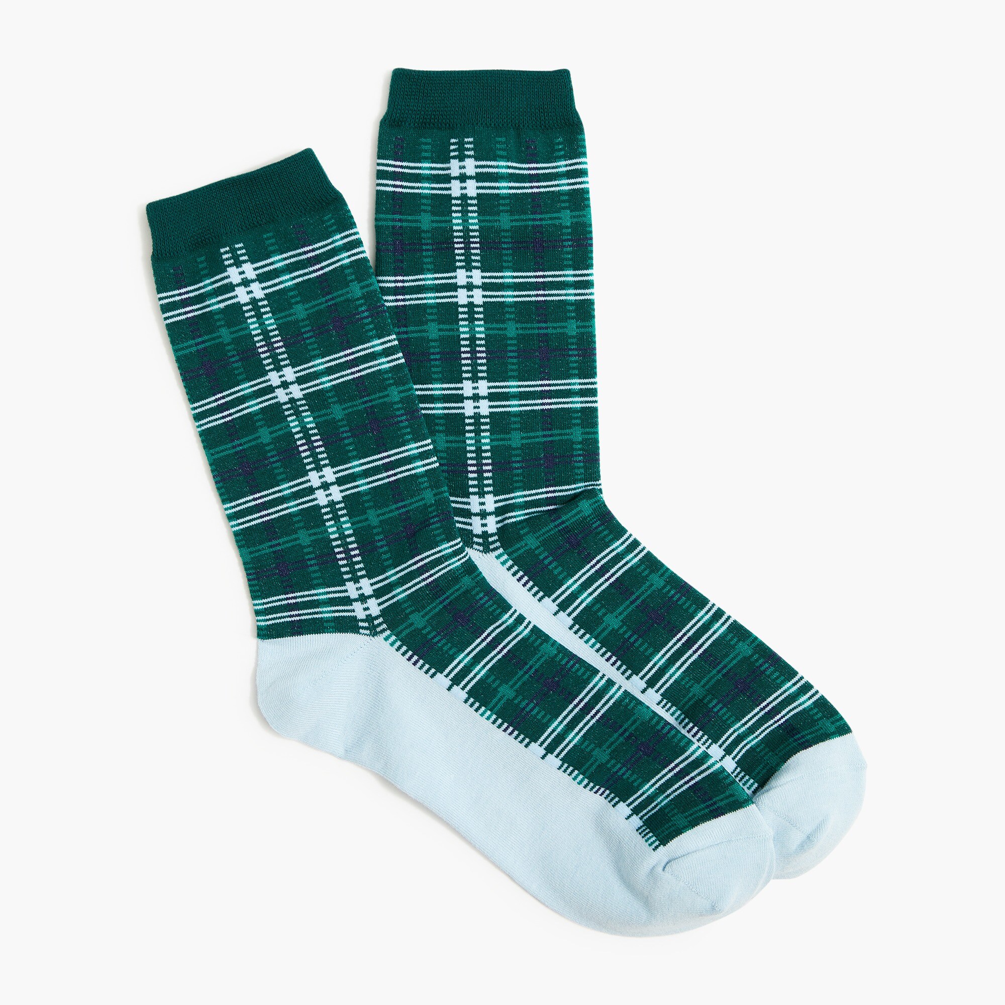 Plaid trouser socks