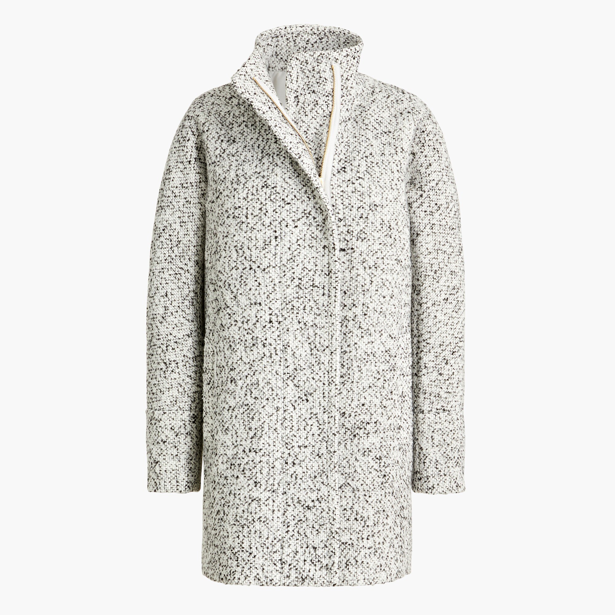 boucl&eacute; city coat for women