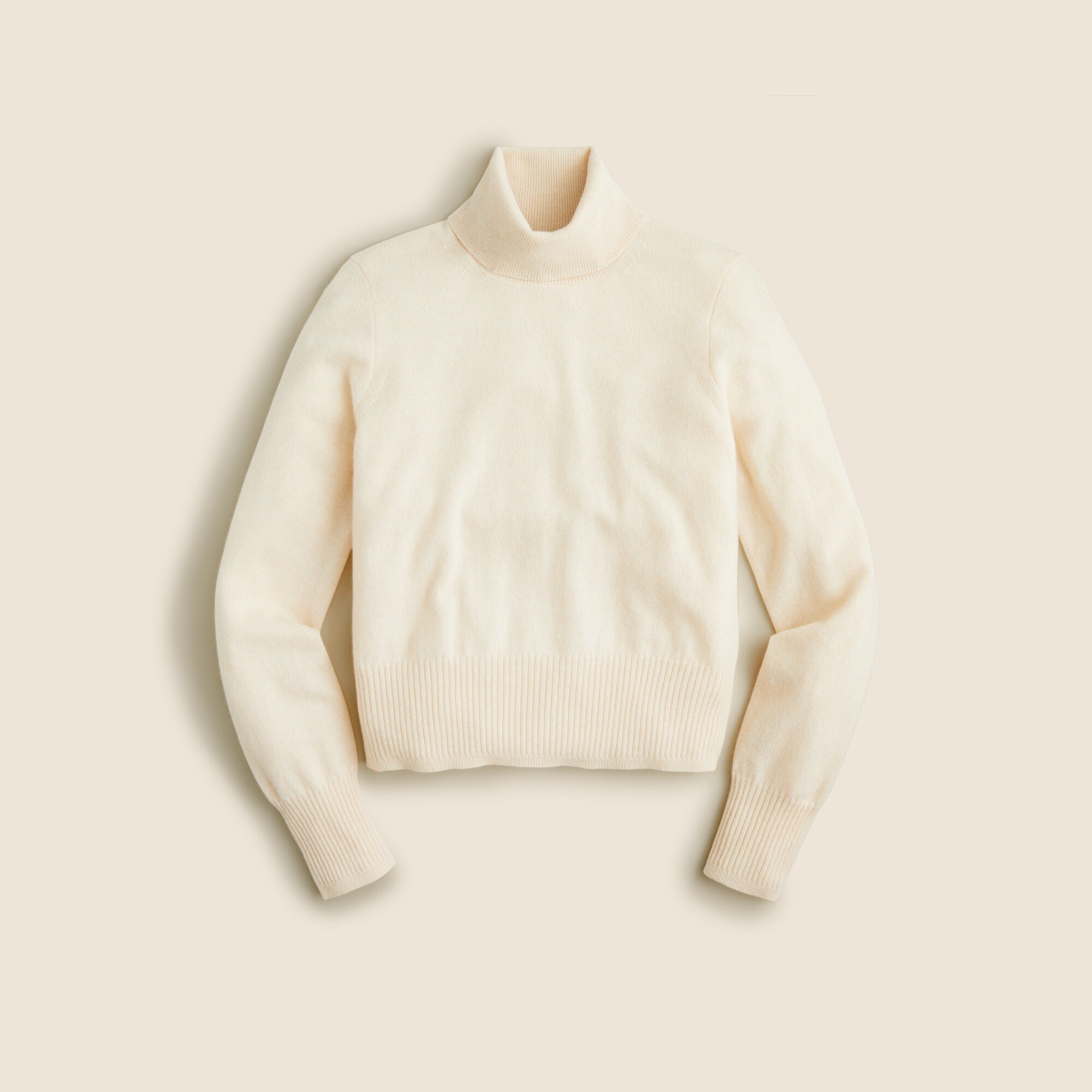Cashmere shrunken turtleneck sweater