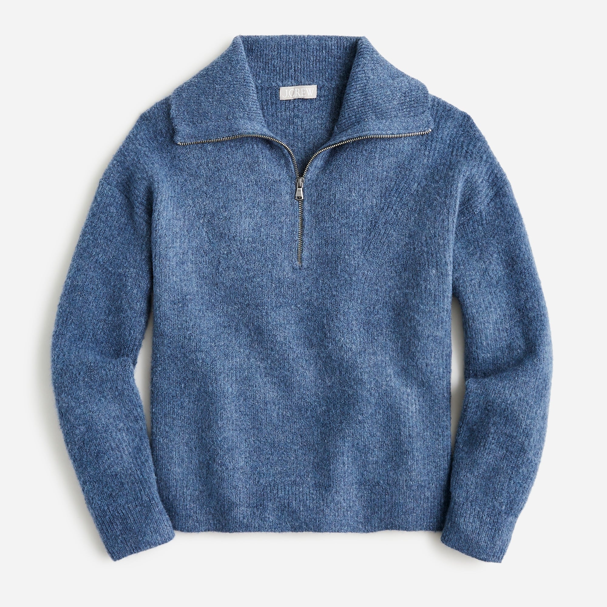 J.Crew: Half-zip Stretch Sweater For Women
