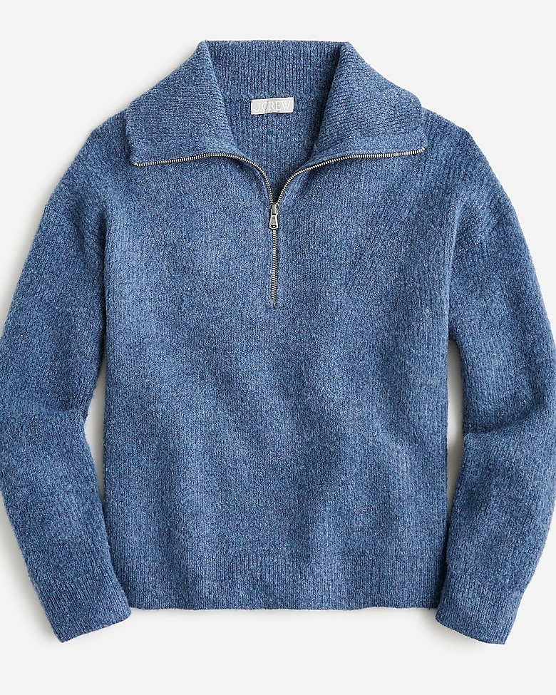 J.Crew: Half-zip Stretch Sweater For Women