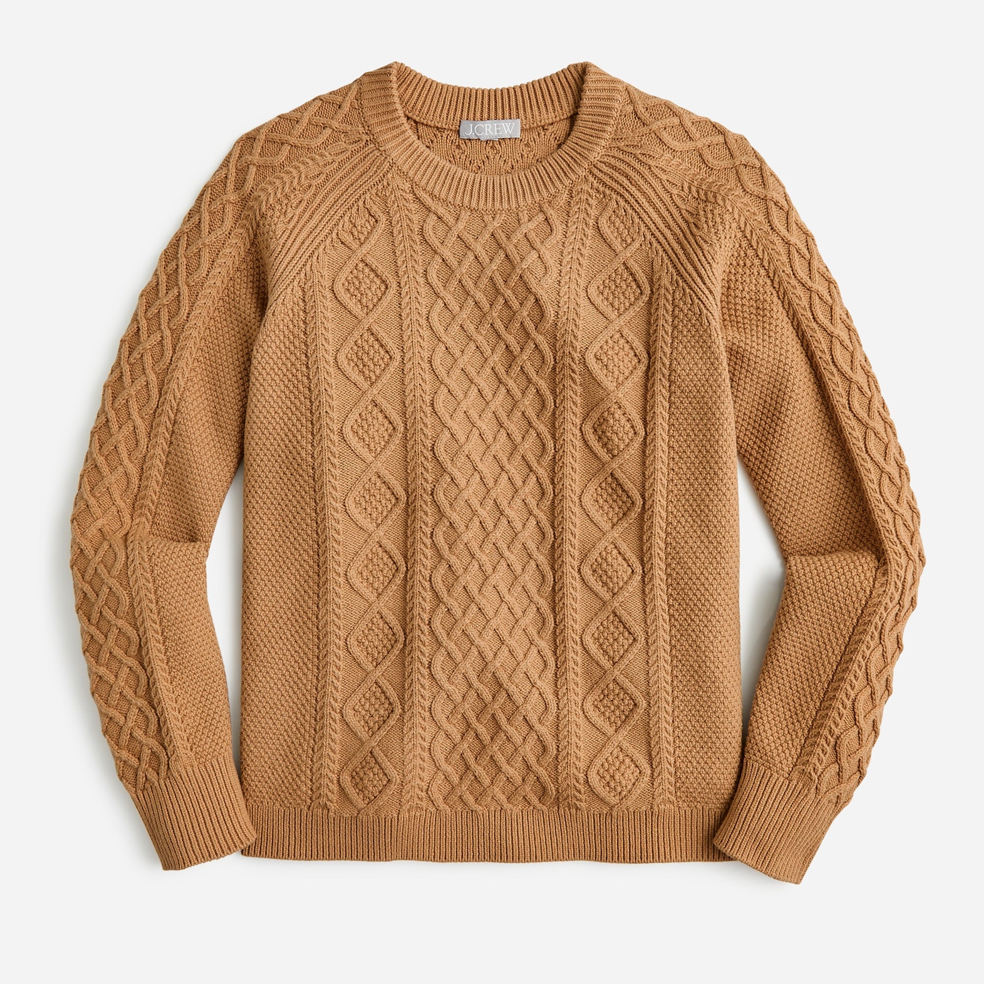 J.Crew: Cotton Cable-knit Sweater For Women