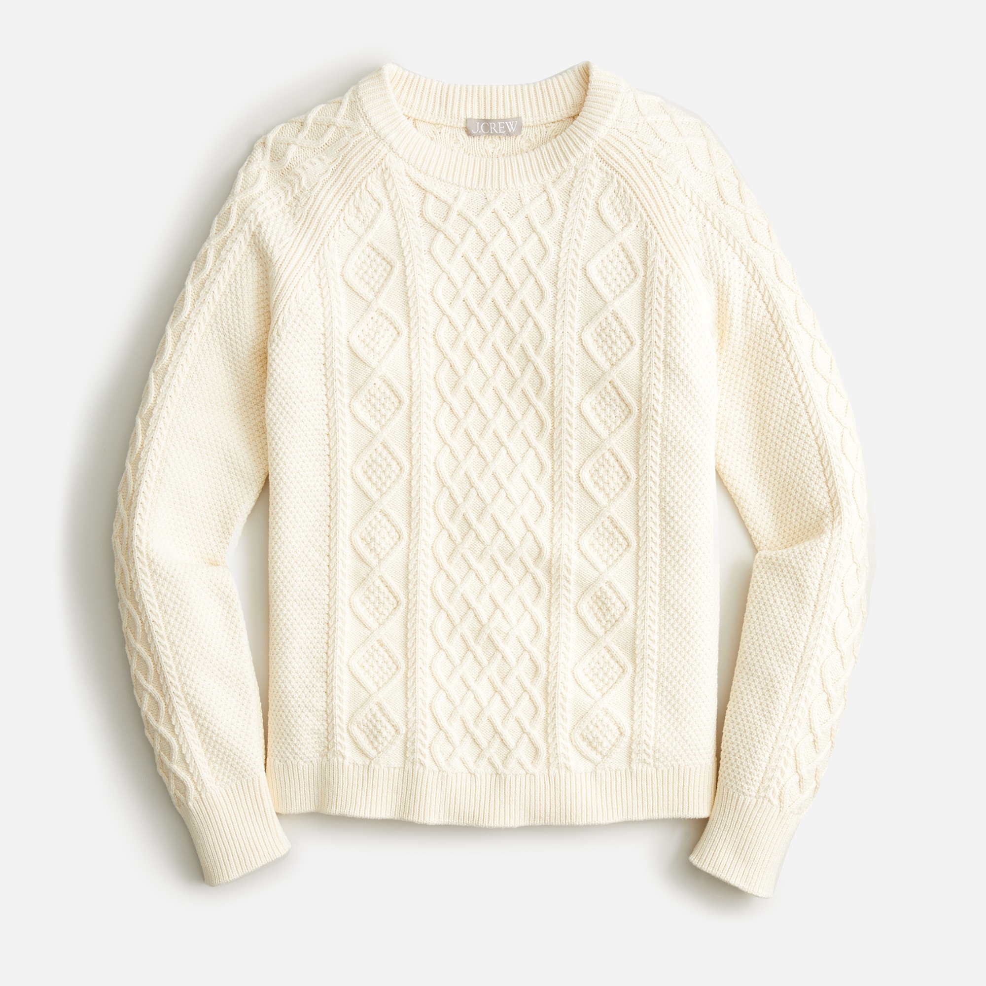 J.Crew Cotton cable-knit sweater