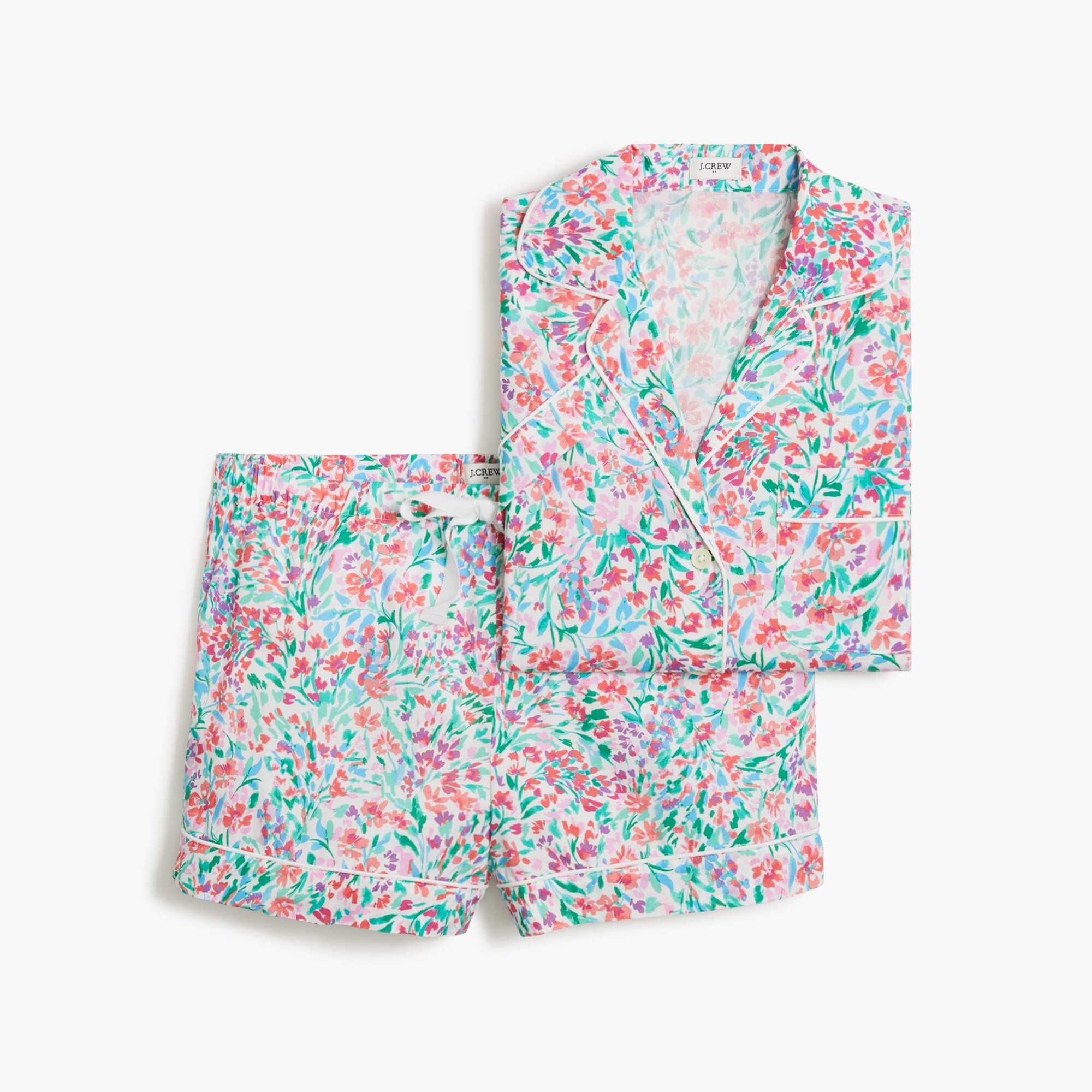 womens Short-sleeve cotton short pajama set