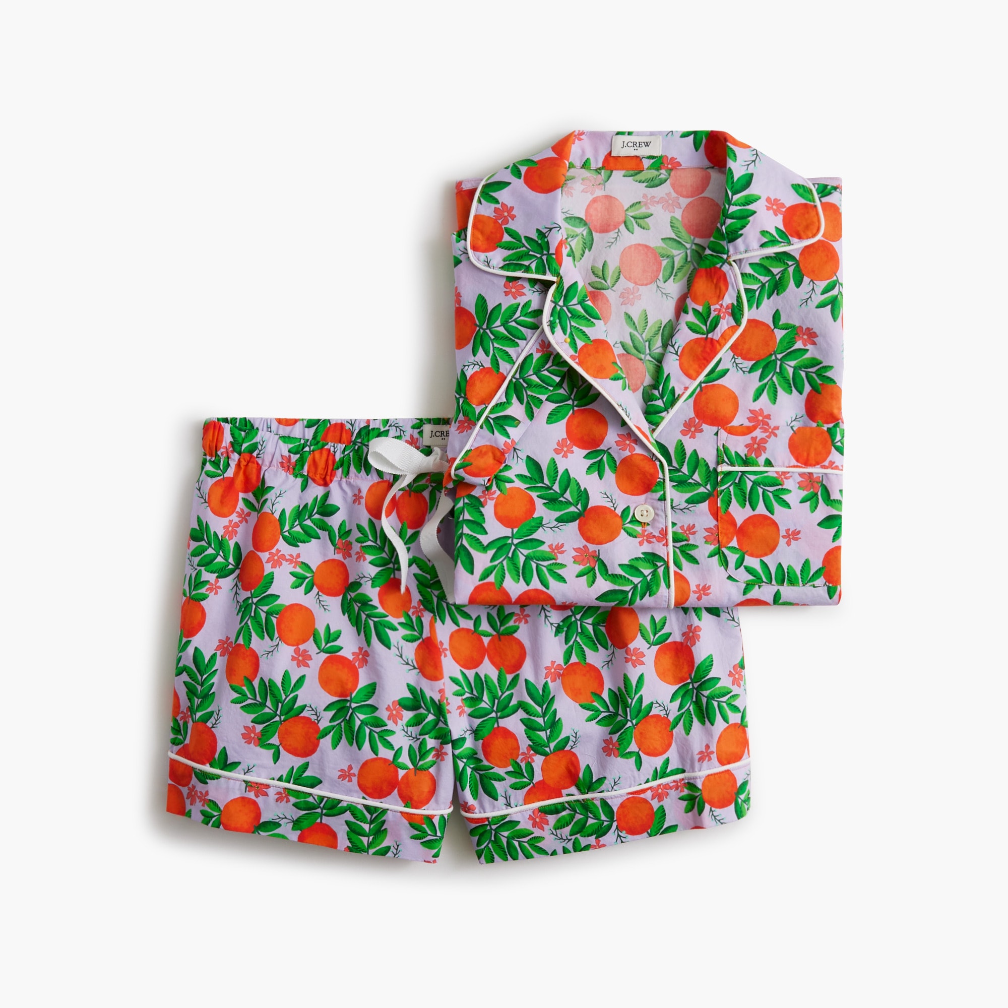 womens Short-sleeve cotton short pajama set
