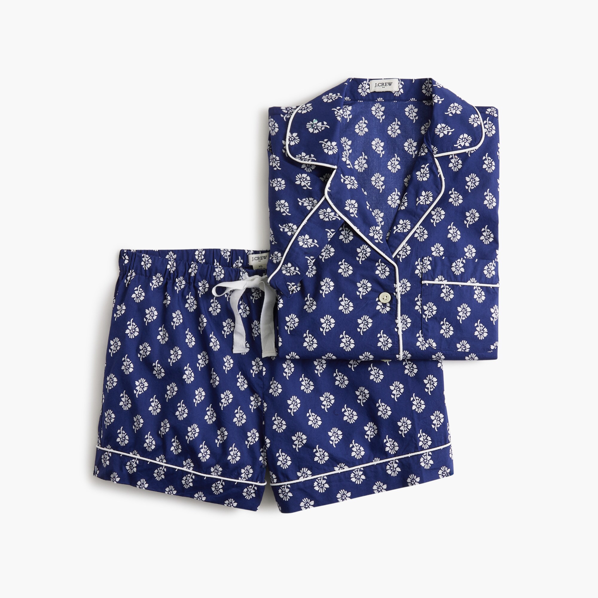 Short-sleeve cotton short pajama set