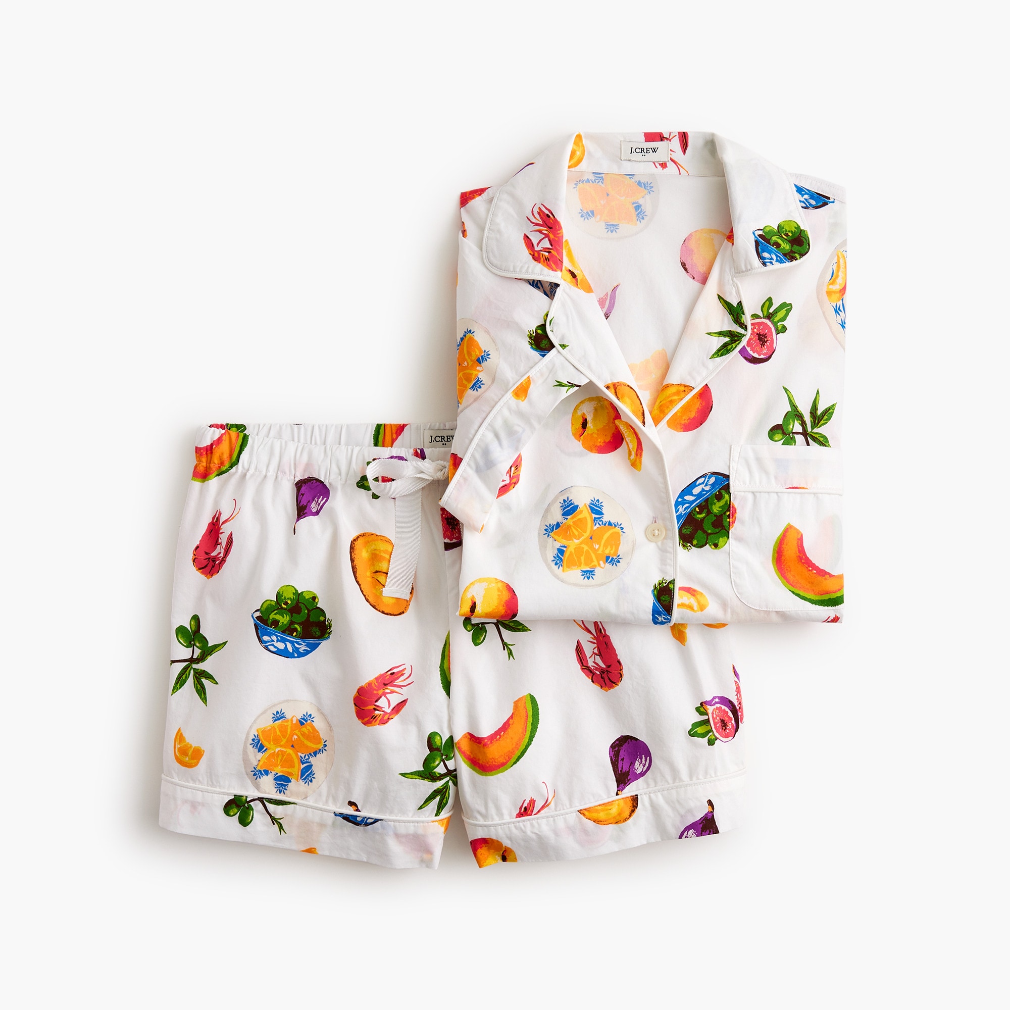 Short-sleeve cotton short pajama set