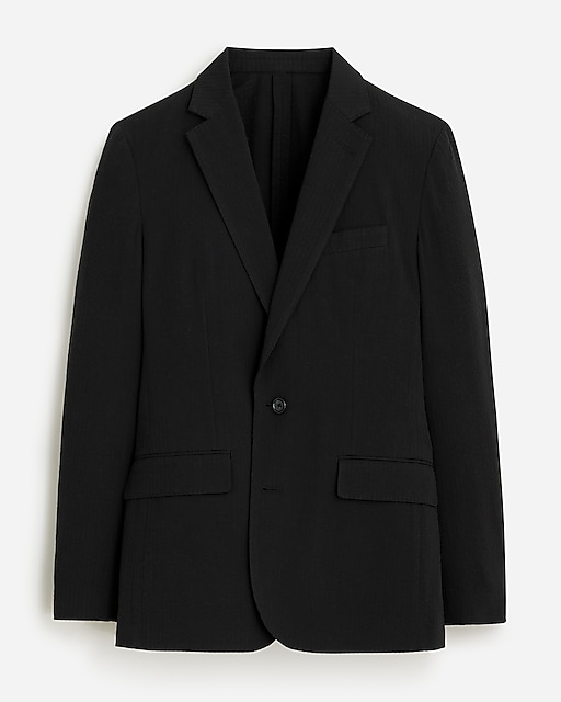 mens Pre-order Ludlow Slim-fit unstructured suit jacket in seersucker