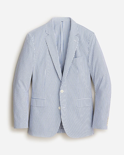 mens Ludlow Slim-fit unstructured suit jacket in seersucker