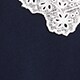 Lace-collar crewneck sweatshirt NAVY j.crew: lace-collar crewneck sweatshirt for women
