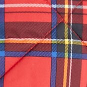 Tartan puffer vest with snap pockets BRIGHT RED BLACK factory: tartan puffer vest with snap pockets for women