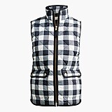 Puffer vest with snap pockets