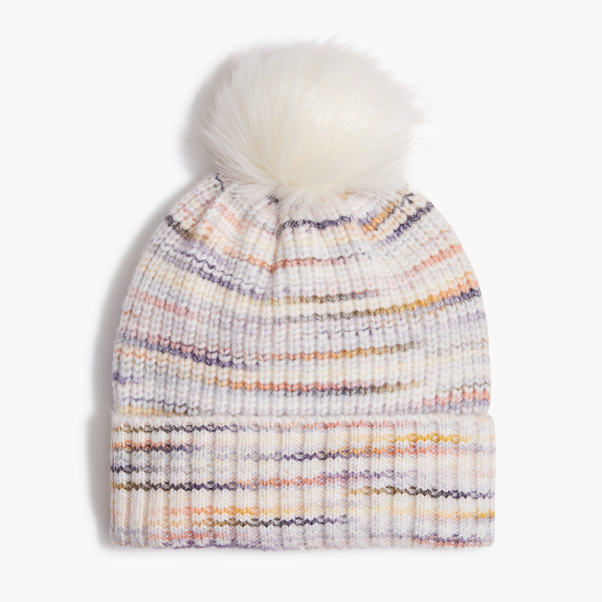  Space-dyed pom-pom beanie