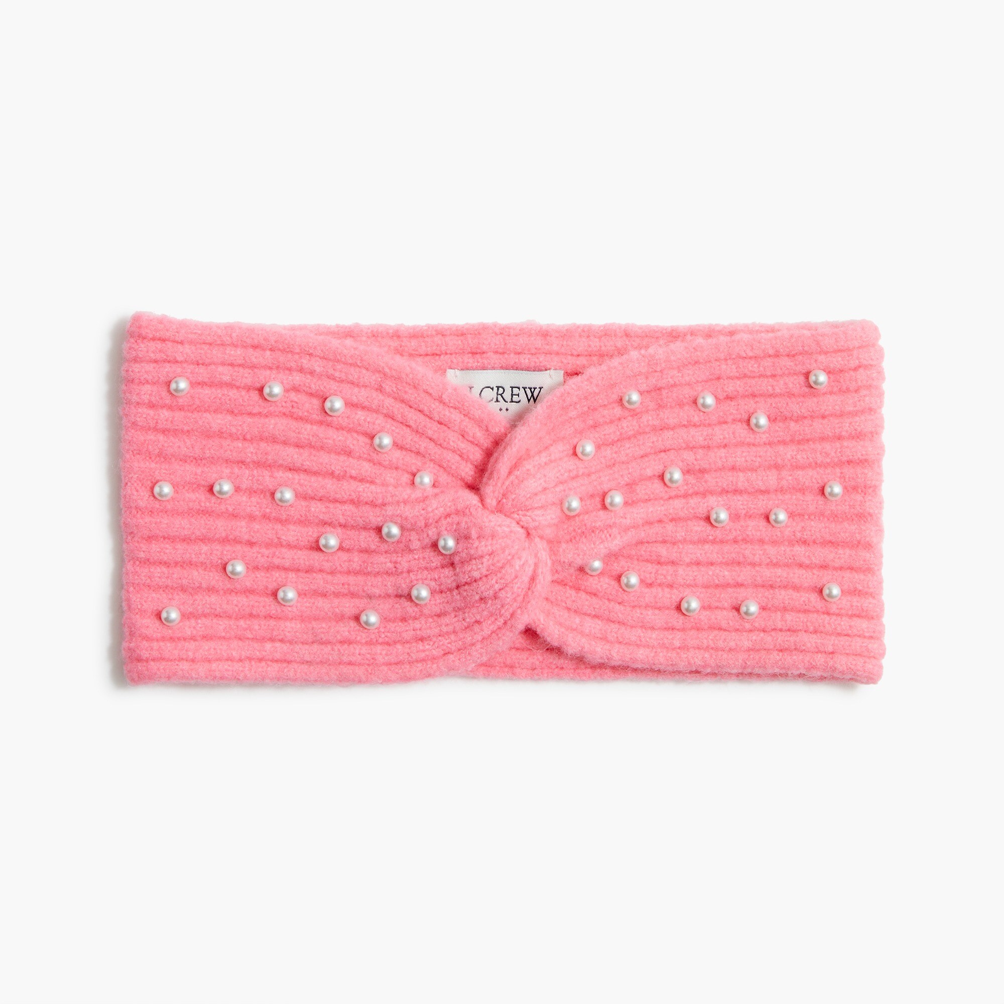 Knotted twist headband in extra-soft yarn