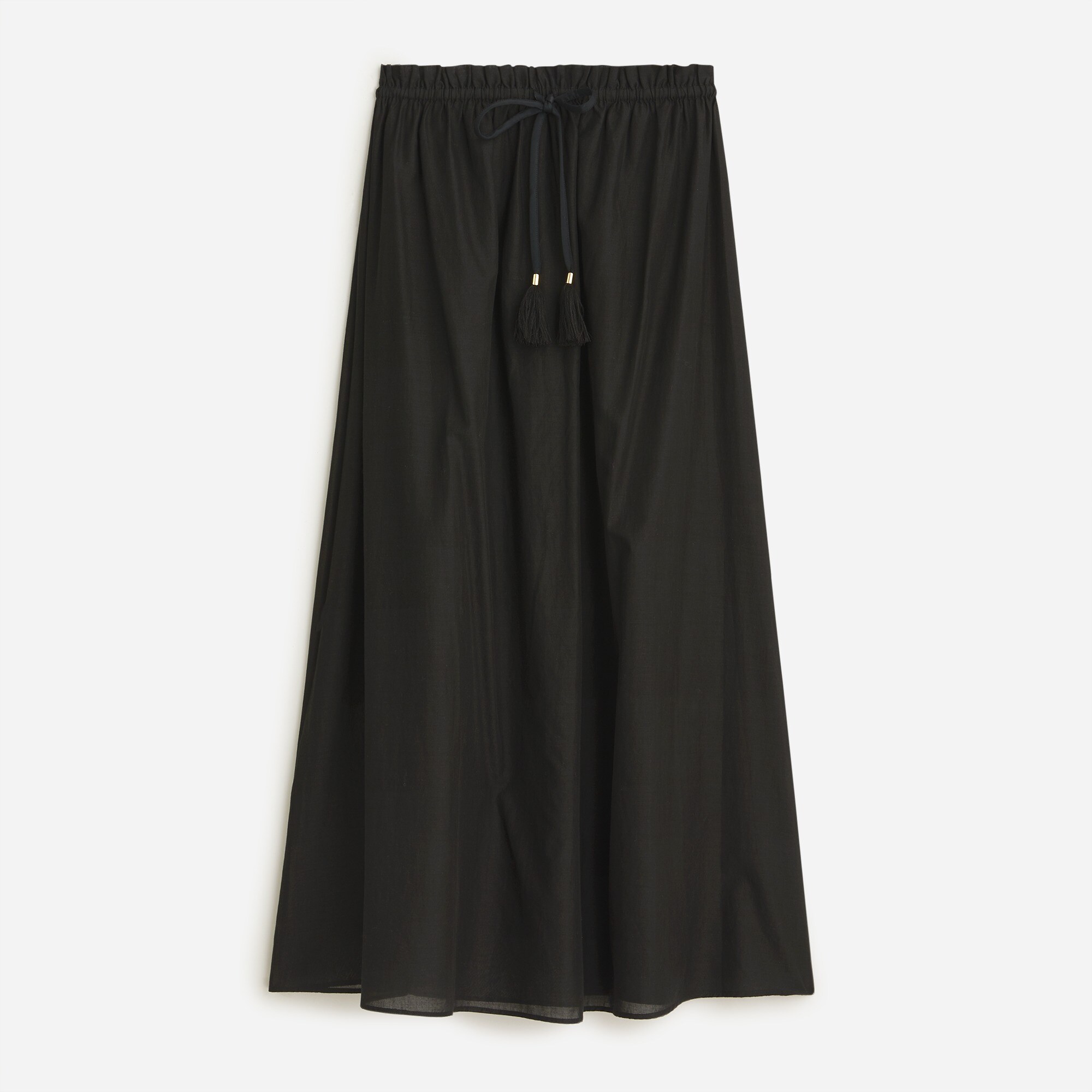 Drapey tie-front skirt
