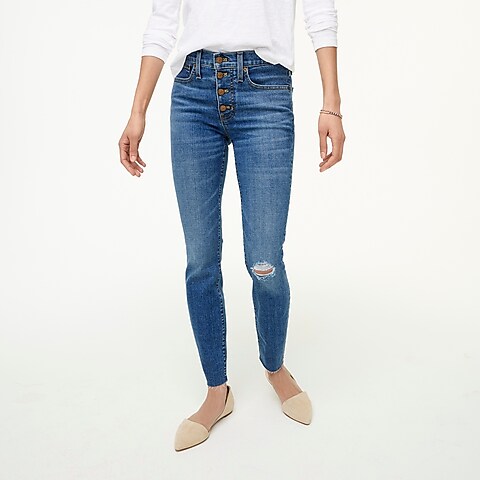 womens 9&quot; mid-rise skinny jean in signature stretch
