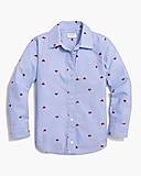 Girls&apos; heart button-up shirt