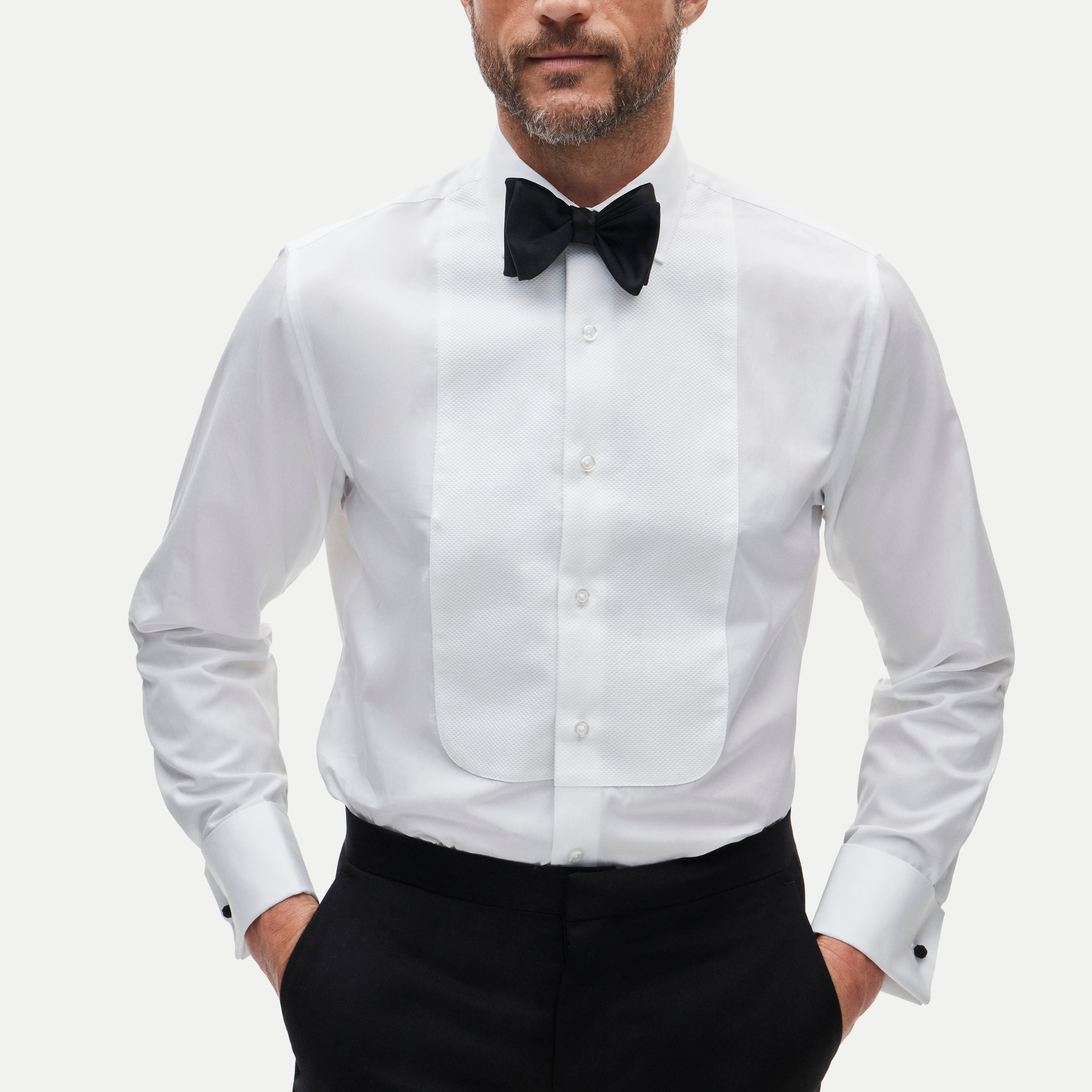 Ludlow Premium cotton tuxedo shirt