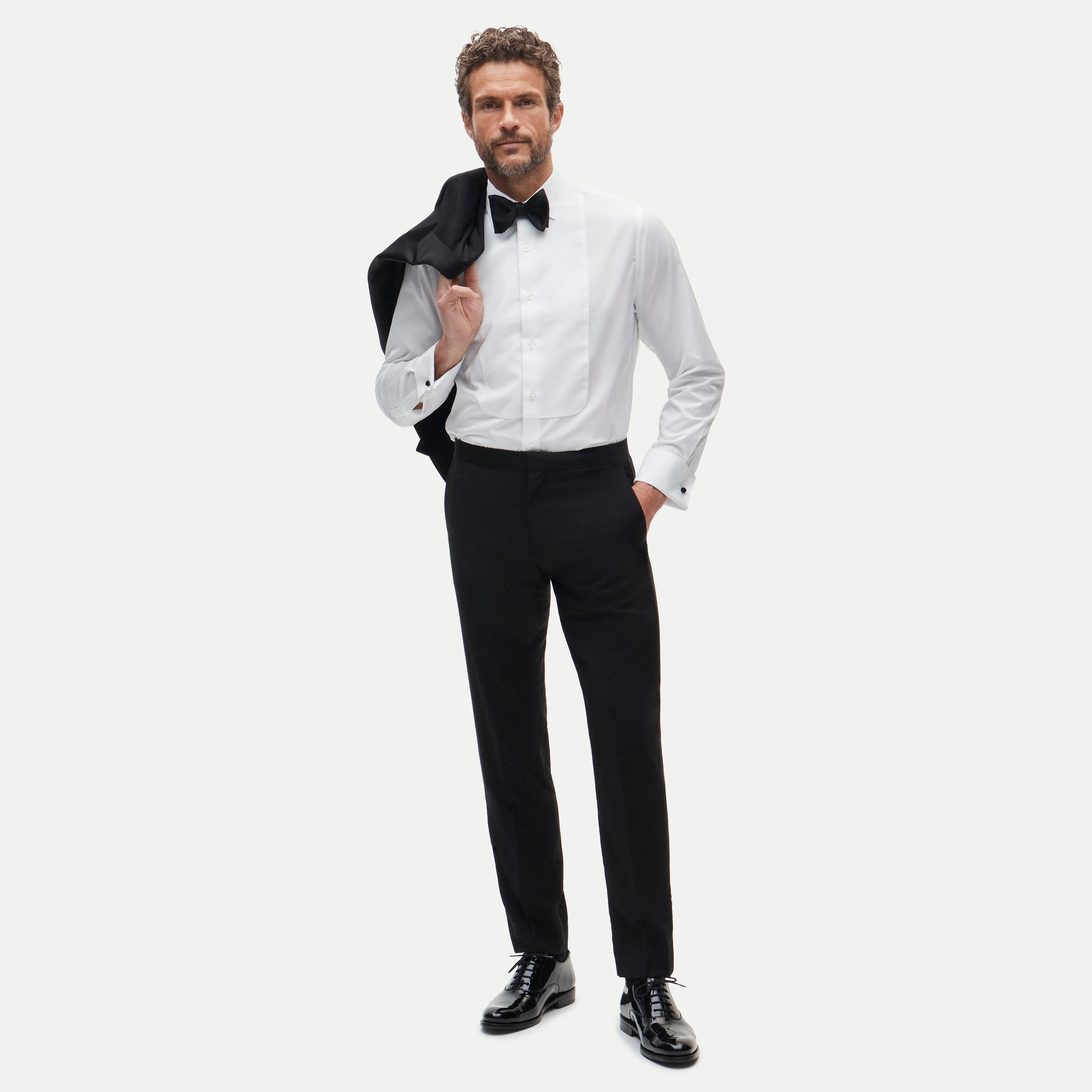 Ludlow Premium cotton tuxedo shirt
