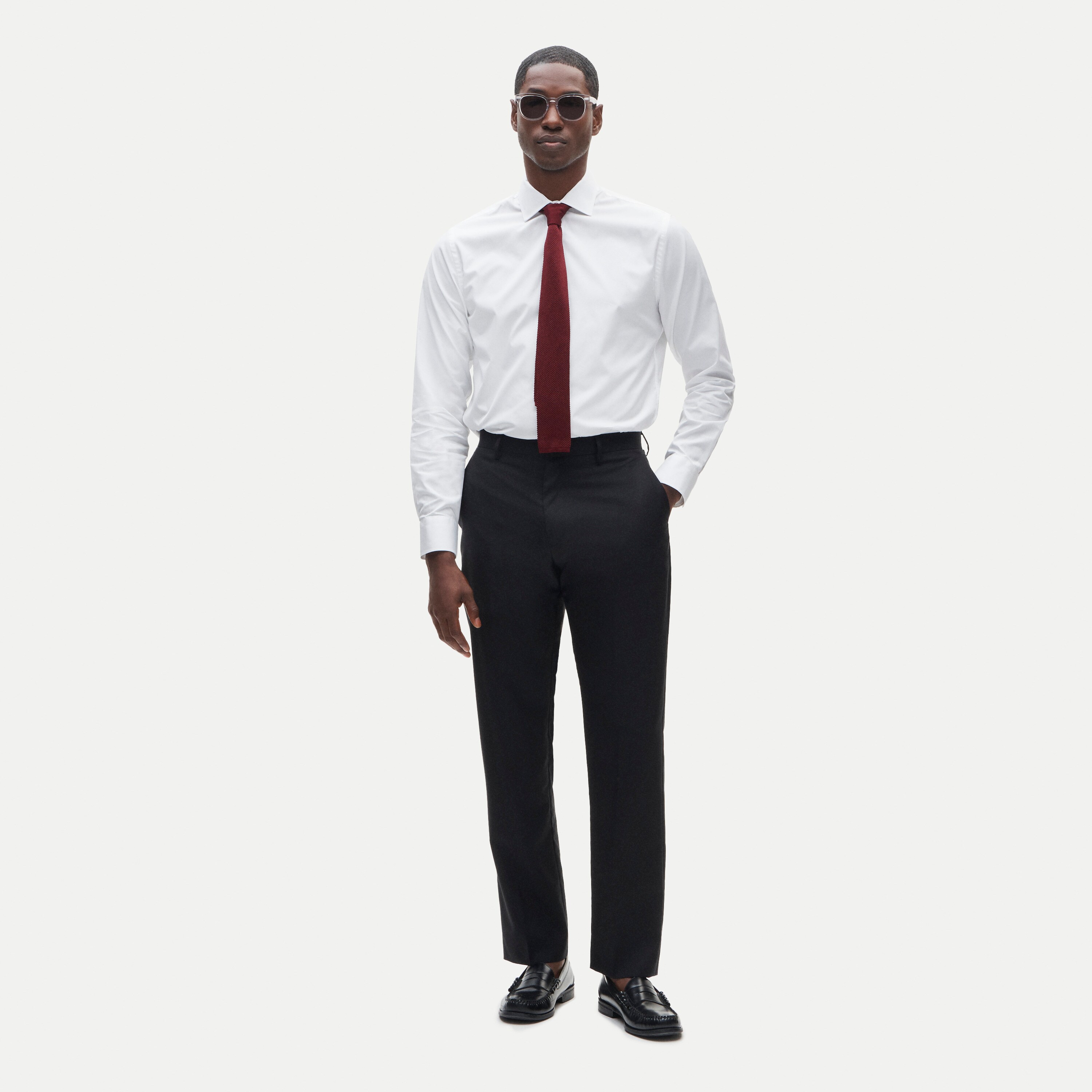 Ludlow Premium fine cotton dress shirt with spread collar