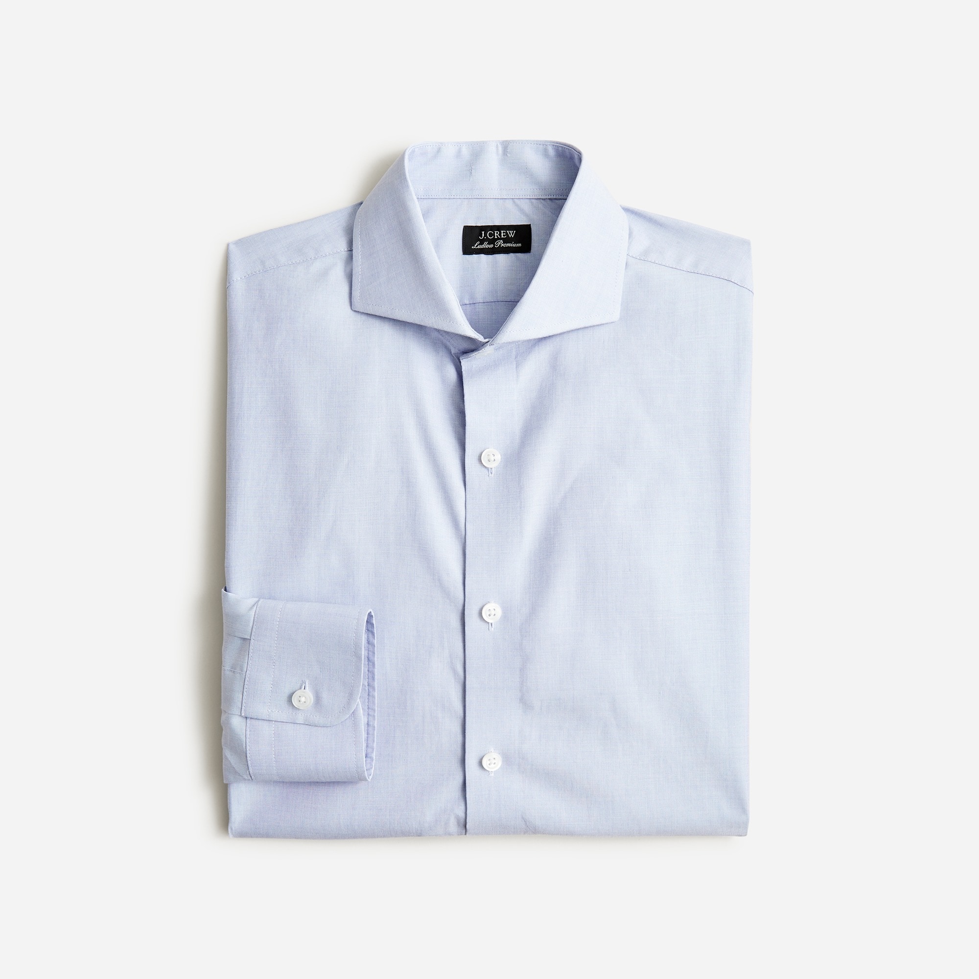  Ludlow Premium fine cotton dress shirt with cutaway collar