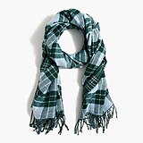 Large reversible check scarf