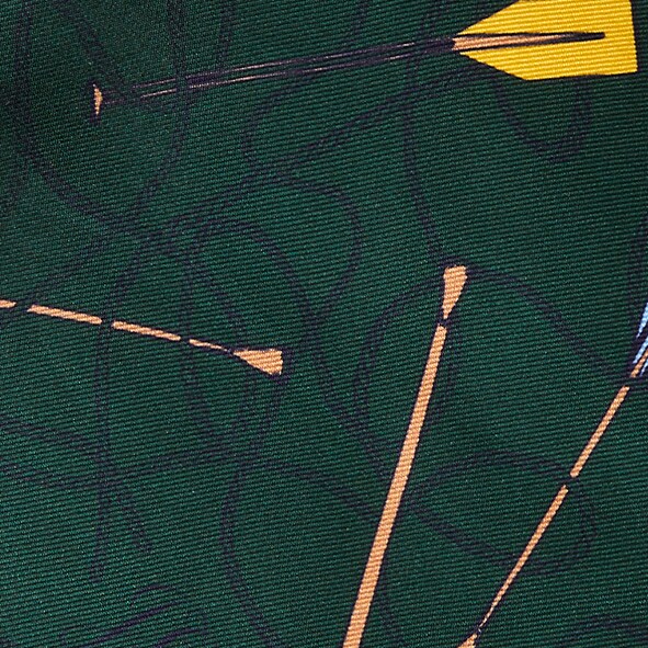 Silk pocket square in rope and paddle pattern WHITE silk pocket square in rope and paddle pattern for men